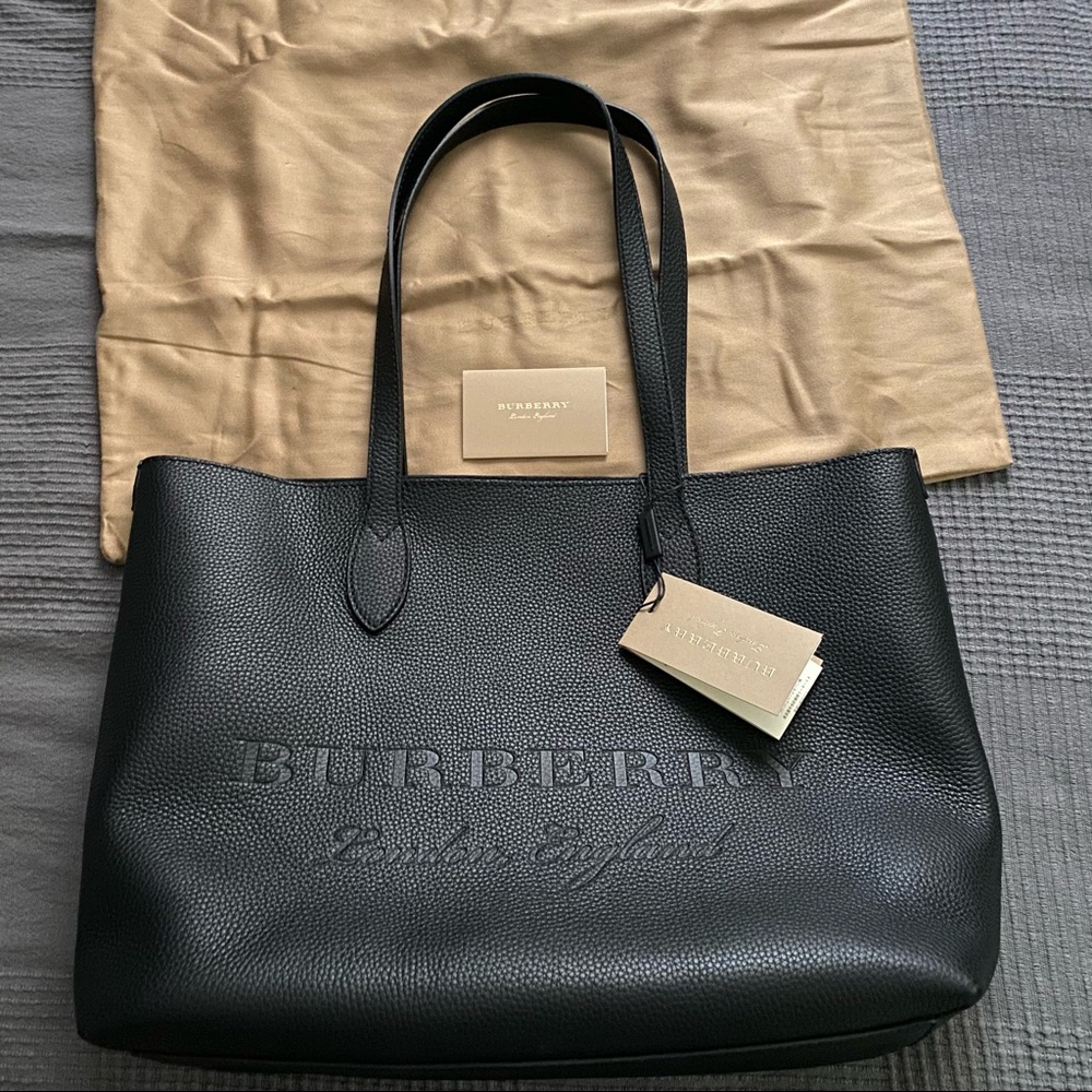 SOLD Authentic Burberry Black Tote Bag